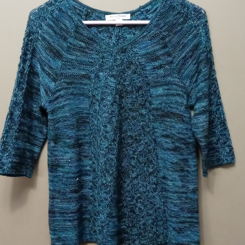 Studio Works PM Blue, Light Knit, Sweater